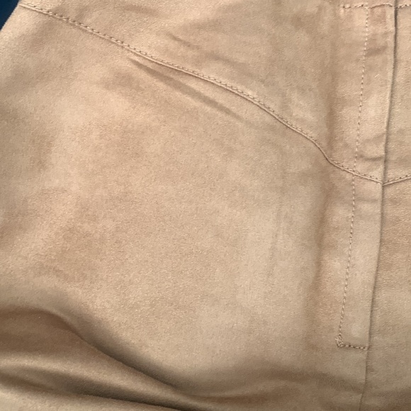 SUADE CAMEL SKIRT - Picture 5 of 5